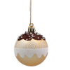 KPL. 8 decorațiuni de Crăciun aurii 6 cm mix de modele *5751
