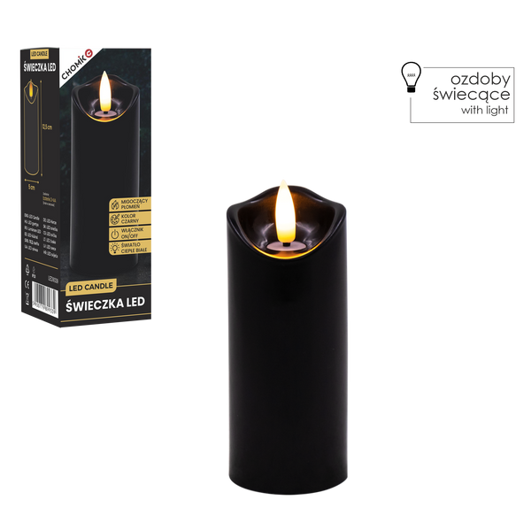 CANDLE LED NEAGRĂ 5 X 12,5 CM *9339