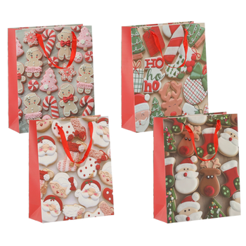DARČEKOVÁ TAŠKA BOŽIE NARODENIE. "XMAS" 30 x 42 x 12 CM balenie=12ks *0580