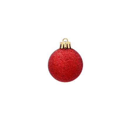 SET OF 19 BAUBLES RED/GOLD/SILVER