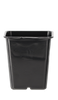 SET OF 5 PLASTIC POTS 11 X 11 X 12 CM