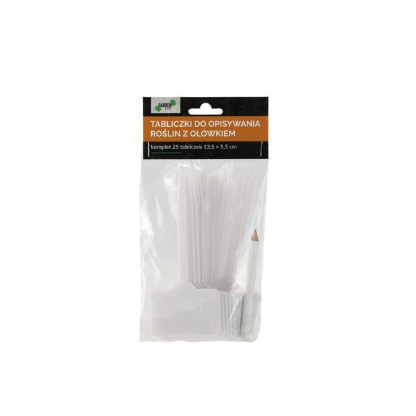 Set de 25 etichete pentru descrierea plantelor 13,5 x 5,5 CM cu creion ambalaj=12buc *2734
