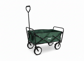 WÓZEK OGRODOWY ZIELONY SKŁADANY 116 x 54 x 90 cm