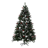 UMELÝ STROMČEK 180 CM - ZKMIEŠANÝ S JARZEBINOU, ŠIŠKAMI, LED *9056