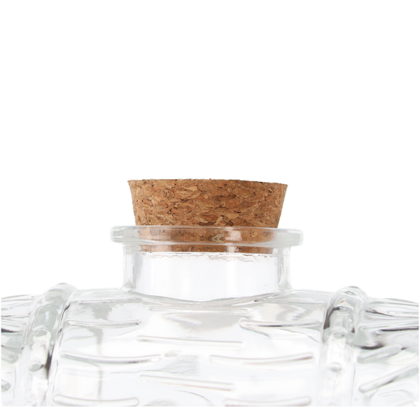 1L GLASS BRREL ON A WOODEN STAND