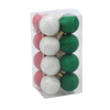 KPL. 16 BOMBEK 4 CM GREEN / RED / WHITE *3634