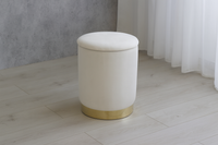 PUFA OKRĄGŁA 28 X 42 CM KREMOWA *4248