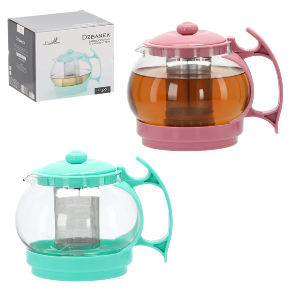 HEAT-RESISTANT JUG WITH INFUSER 1.1 L