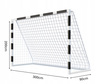 Poarta de fotbal cu plasă 300 x 200 x 90 CM *7543