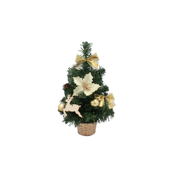 Bradul de Crăciun 30 CM auriu *3872