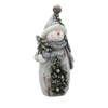 FIGURĂ DE CRĂCIUN - PERSOANĂ DE ZĂPADĂ CU BRAZ DE CRĂCIUN 21,4 X 13,2 X 44 CM LED *1360