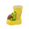 POTTERY POT WITH TURTLE