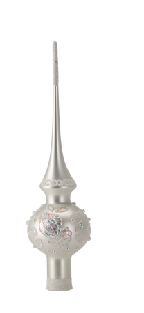 WHITE CHRISTMAS TREE TOPPER
