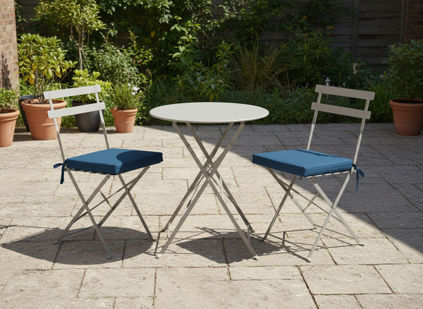 PODUSZKA NA KRZESŁO 40 x 40 x 5 CM NIEBIESKA