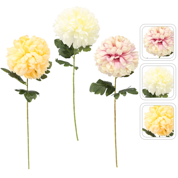 ARTIFICIAL FLOWER - BIG CHRYSANTHEMUM 72 CM MIX COLORS