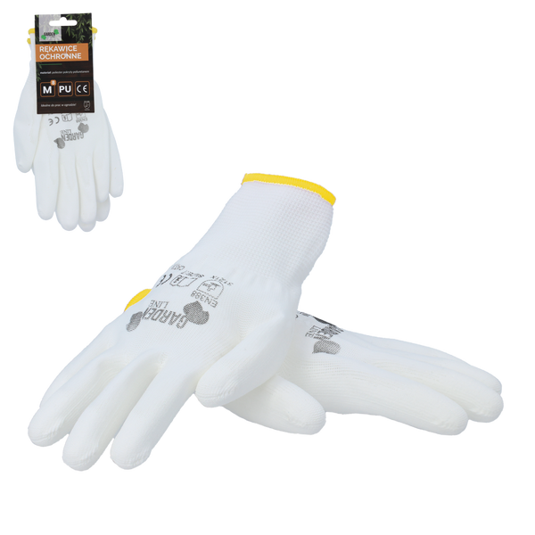 GARDEN GLOVES „8”, polyester with polyurethane