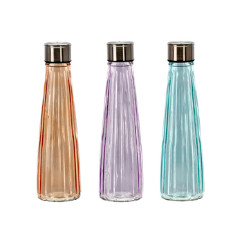 BOTTLE 500 ML WITH SCREW CAP MIX COLORS