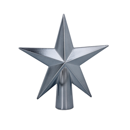 TREE TOPPER 15 CM STAR OLIVE/COPPER/GRAPHITE