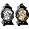 LANTERN 30CM OB MINI TREE ROUND BLACKSILVER/GOLD PACK=8PCS*7692