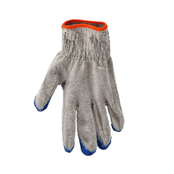 SET DE 10 PERECHI DE MĂNUȘI DE PROTECȚIE "VAMPIRKI" TRICOTATE ROȘII/ALBASTRE ACOPERITE CU LATEX *7017