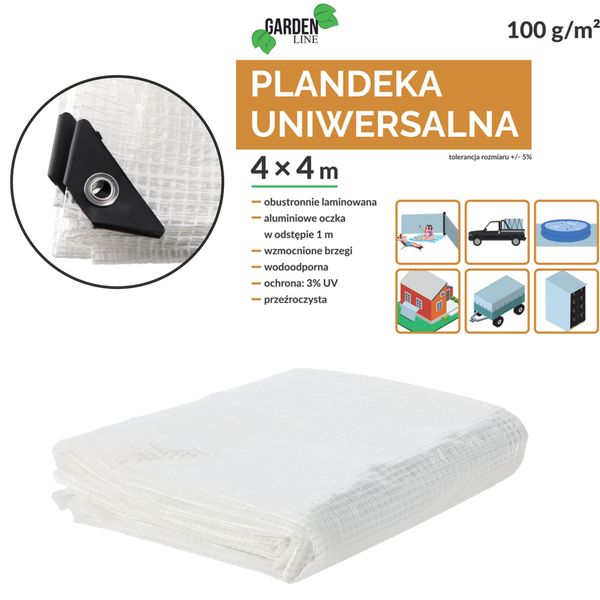 PLACHETA 4 X 4 M (+/- 5%) 100GSM 3% UV PRIESVITNÁ *7664