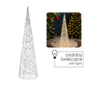 CHRISTMAS DECORATION - LED CONE CHRISTMAS TREE 60 CM SILVER