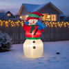 INFLATABLE SNOWMAN LED 180 CM
