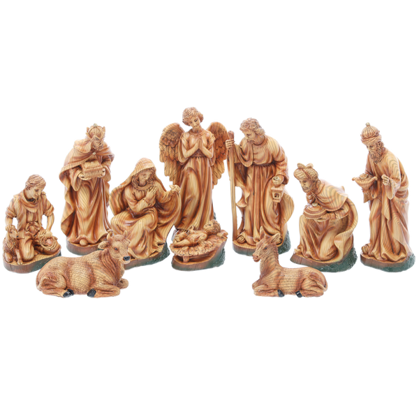 SADA FIGUR BOŽÍCH NAROZENÍ. 10 KS DO 24 CM polyresin*6224