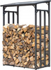 STOJAK METALOWY Z DASZKIEM NA DREWNO OPAŁOWE 185 cm x 70 cm x 185 cm *6332