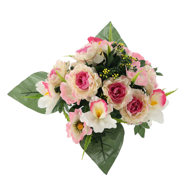 ARTIFICIAL BOUQUET OF FLOWERS PEONY ASSORTED COLOURS