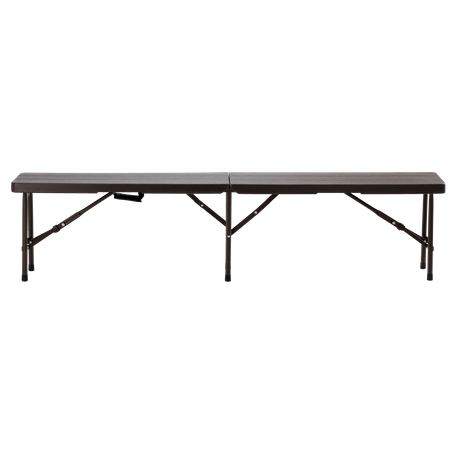 FOLDING CAMPING BENCH 180 X 25 X 43 CM BROWN