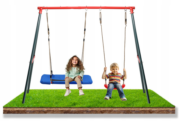TWO-SEATER GARDEN SWING 290 x 180 x 200 CM