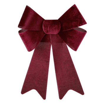 CHRISTMAS BOW BURGUNDY 23 x 38 CM