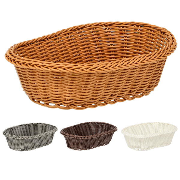 OVAL BASKET 27 X 20 X 8 CM MIX COLORS
