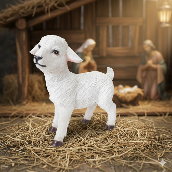 FIGURA DE CRĂCIUN - OVIȚĂ 30 CM *4442