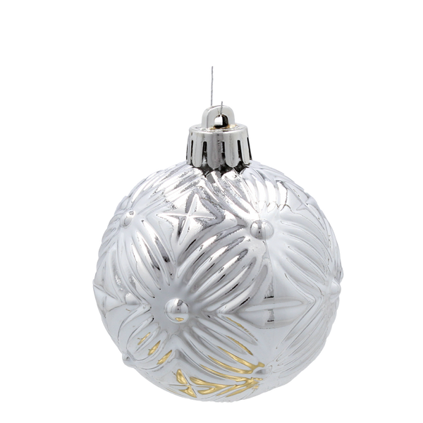 KPL. 16 BOMBEK 6 CM ROȘU / AURII / ARGINTIU *3771