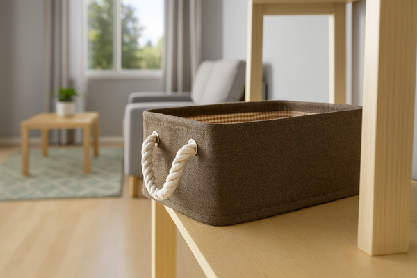 ORGANIZÉR OBDELNÍKOVÝ 26 x 36 x 16 CM HNĚDÝ VEL. M *4809