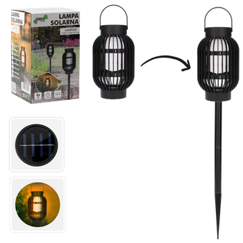SOLAR LANTERN LAMPION 12.8x12.8x67 CM