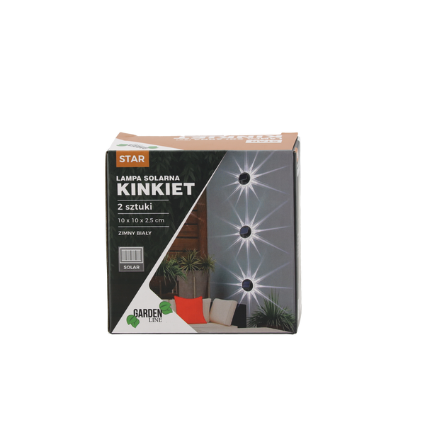 KPL.2 LAMPI SOLARE - APARAT DE PERETE 10 x 10 x 2,5 CM STAR LED ALB RECE *3712
