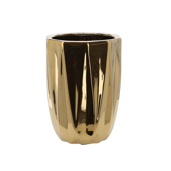 CERAMICĂ PENTRU GHIVECI 24 x 24 x 32 CM AURIE *3697