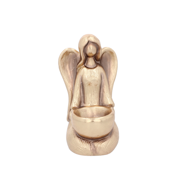 ÎNGERUL AURIT ȘEDINT 14 x 12 x 21 CM ambalaj=2 buc *5579