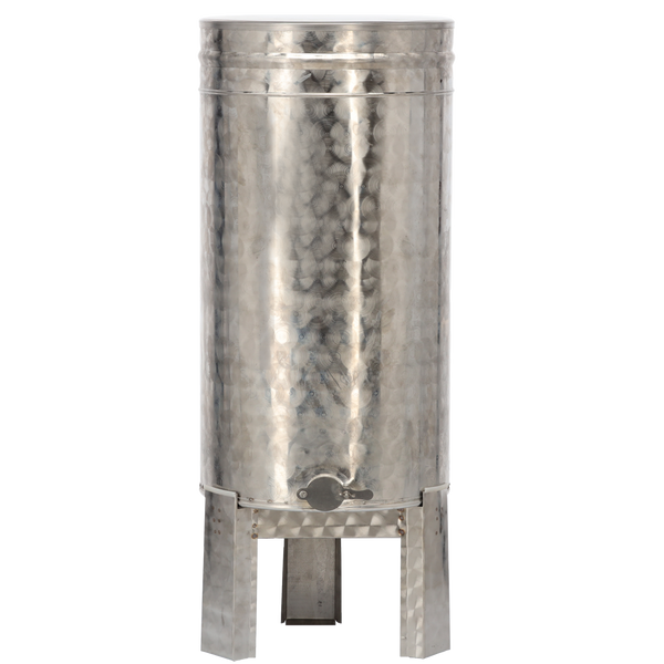 ODSTOJNIK 100 L NA STOJAKU Z ZAWOREM NIERDZEWNYM I POKRYWĄ *1413