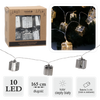 LED LIGHT CHAIN SILVER GIFTS 10 L WARM WHITE