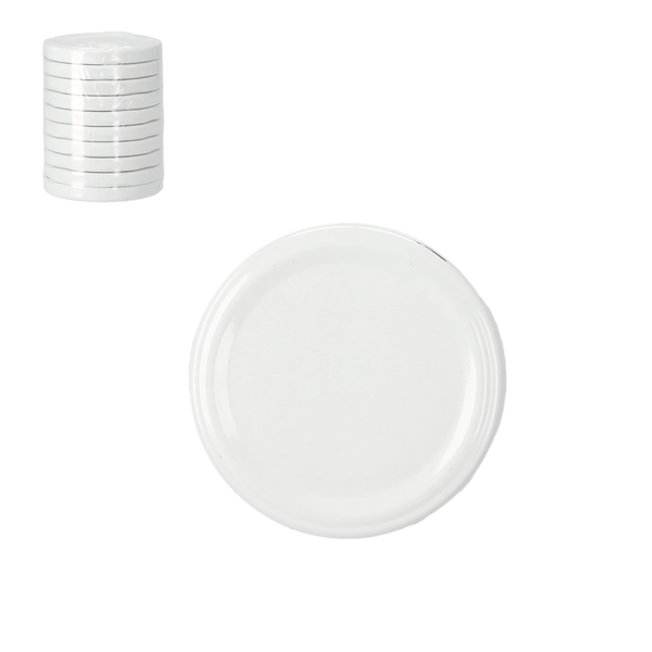 SET OF 10 LIDS FI 66 ENAMEL