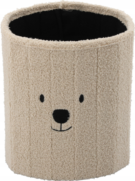 SKŁADANA PUFA ZE SCHOWKIEM 28 x 28 x 34 CM JASNY BEŻ *4250