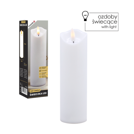 BIELA LED SVIEČKA 5 X 17,5 CM *9360