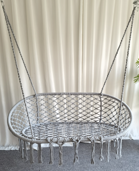 DOUBLE HANGING CHAIR - SWING - GREY