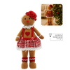 GINGERBREAD CHRISTMAS GIRL STANDING 22 X 18 X 46 CM LED