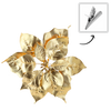 ARTIFICIAL FLOWER - POINSETTIA 25 CM ON CLIP GOLD