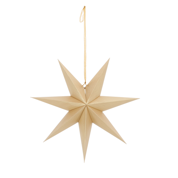 PAPER DECORATIVE STAR 60 CM GOLD